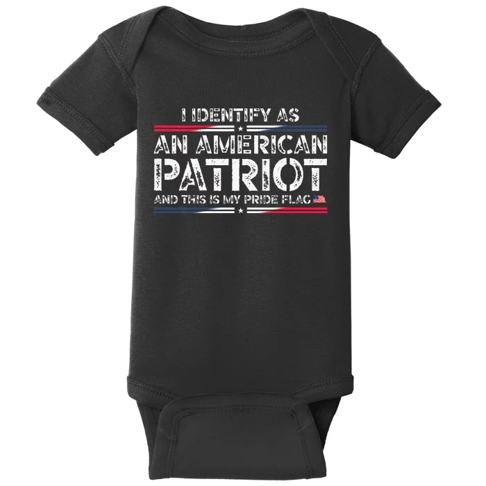 I Identify As An American Patriot Baby Bodysuit