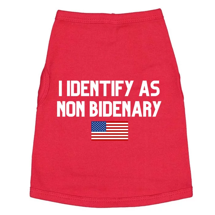 I Identify As Non Bidenary Doggie Tank