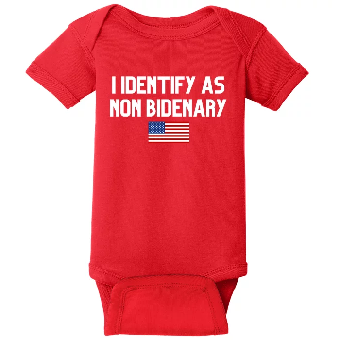 I Identify As Non Bidenary Baby Bodysuit