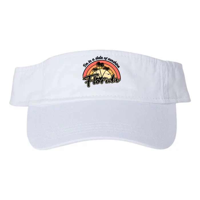 I'm In A State Of Sunshine Florida Beach Sun Valucap Bio-Washed Visor