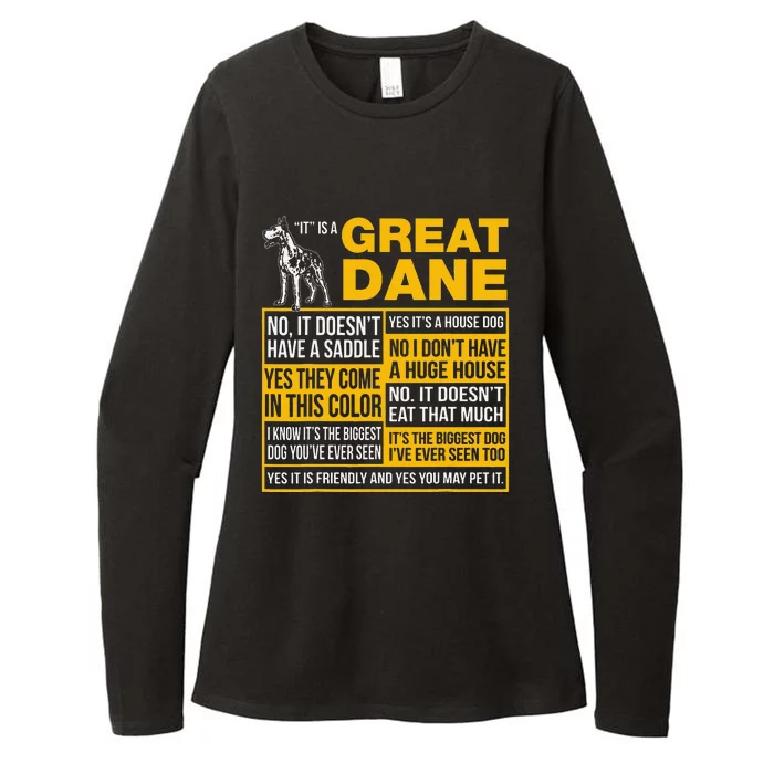 It Is A Great Dane Funny Gift Dog Lover Womens CVC Long Sleeve Shirt