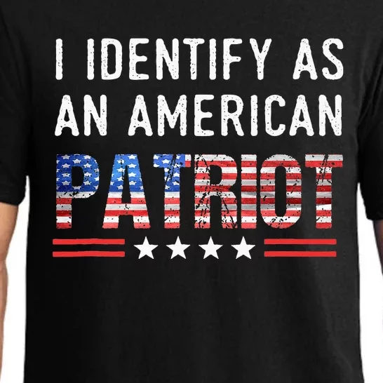 I Identify As An American Patriot Veterans & Patriotism Pajama Set