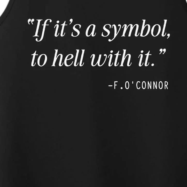 If ItS A Symbol To Hell With It Catholic John 6 Roumie Performance Tank