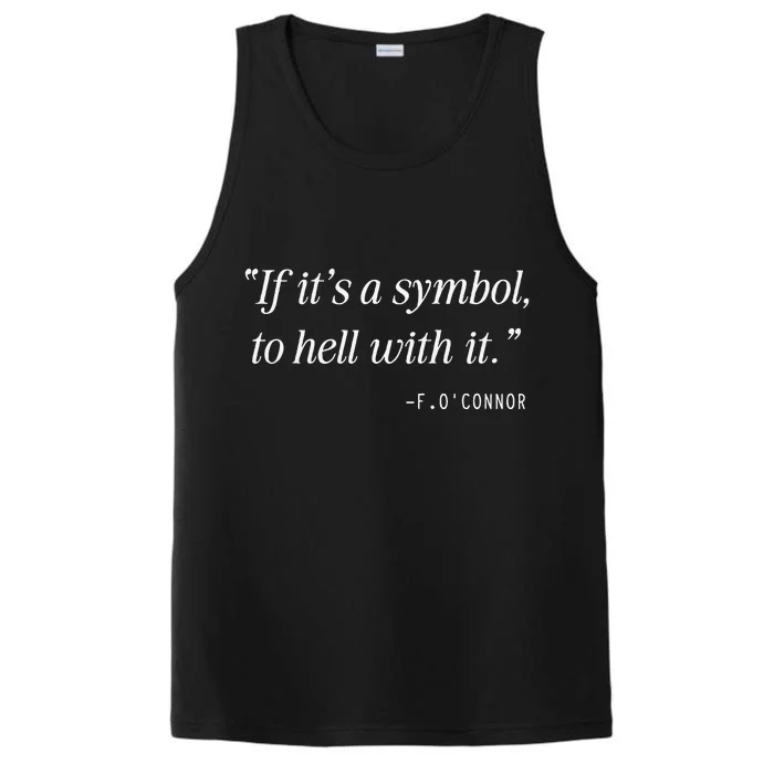 If ItS A Symbol To Hell With It Catholic John 6 Roumie Performance Tank