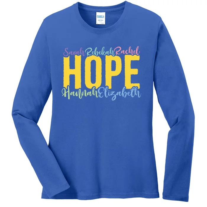 Ivf Infertility Awareness Hope Christian Gift Ladies Long Sleeve Shirt