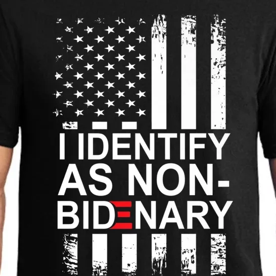 I Identify As NonBidenary Anti Joe Biden Premium Pajama Set