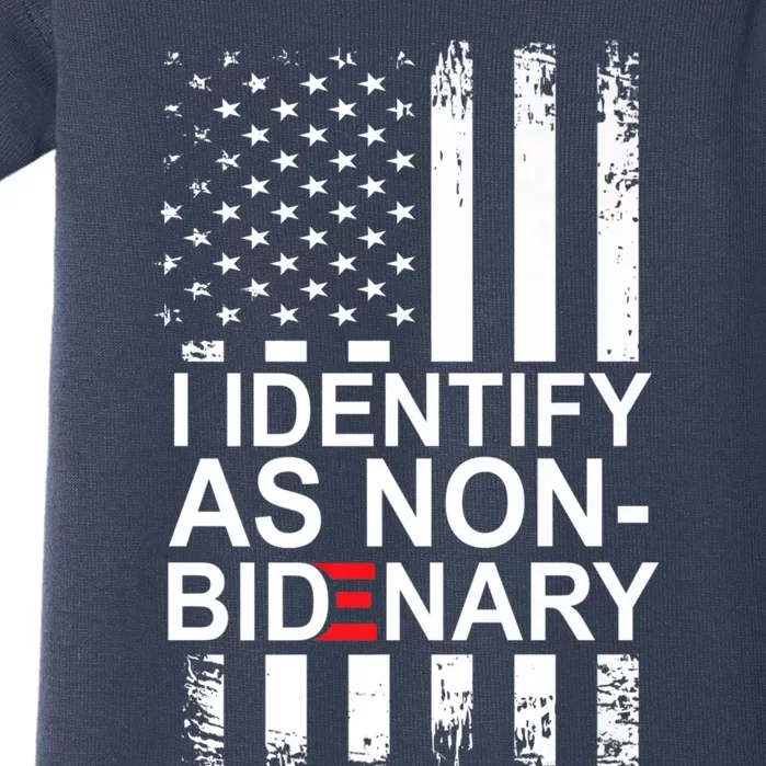 I Identify As NonBidenary Anti Joe Biden Premium Baby Bodysuit