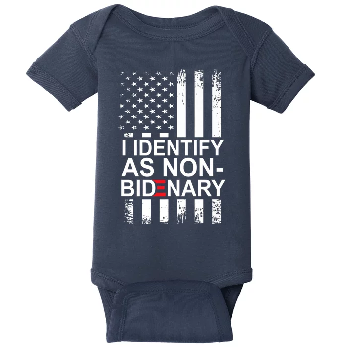 I Identify As NonBidenary Anti Joe Biden Premium Baby Bodysuit