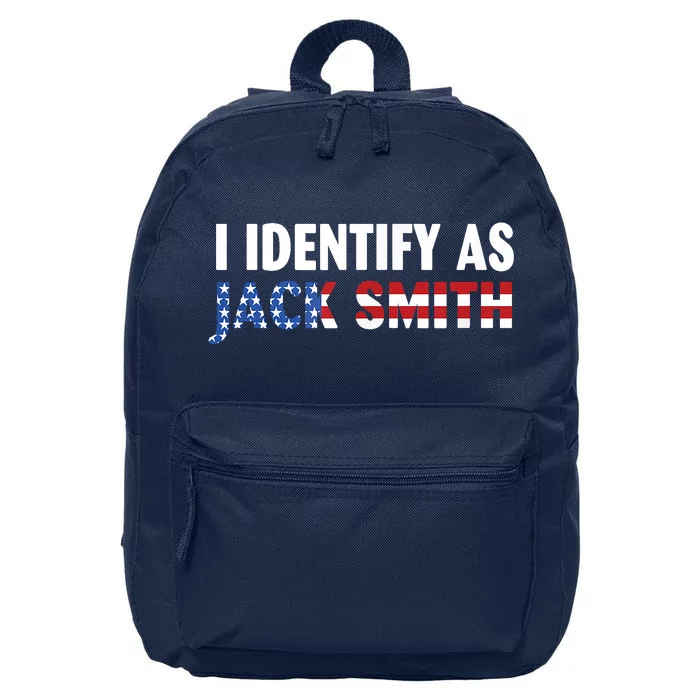 I Identify As Jack Smith 16 in Basic Backpack