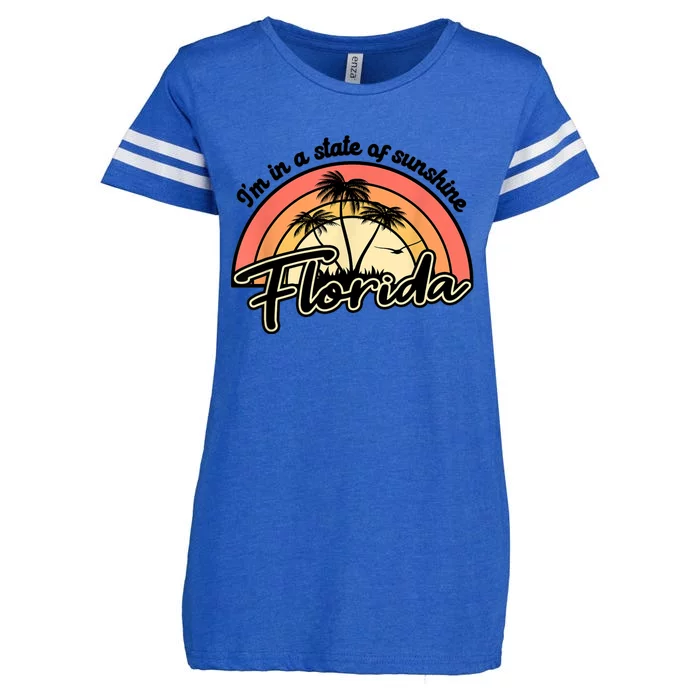 I'm In A State Of Sunshine Florida Beach Sun Enza Ladies Jersey Football T-Shirt