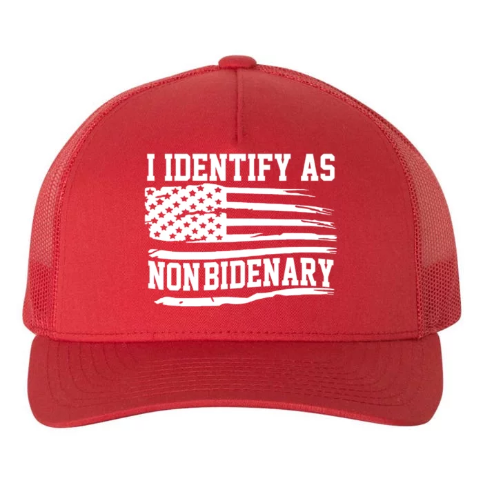 I Identify As Non Bidenary Anti Joe Biden Yupoong Adult 5-Panel Trucker Hat