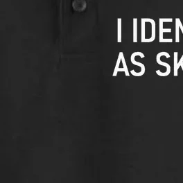 I Identify As Skinny Funny Jokes Sarcastic Dry Zone Grid Performance Polo