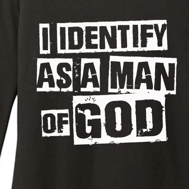 I Identify As A Man Of God Womens CVC Long Sleeve Shirt