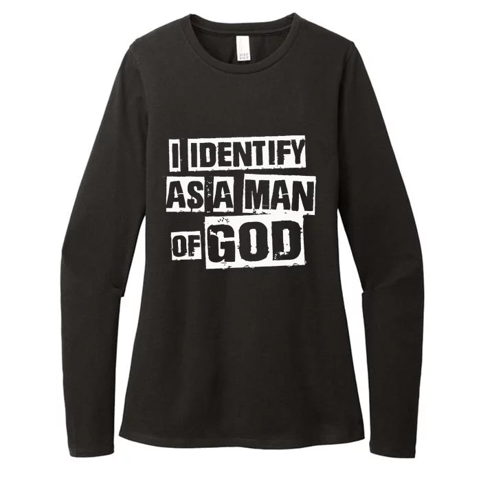 I Identify As A Man Of God Womens CVC Long Sleeve Shirt