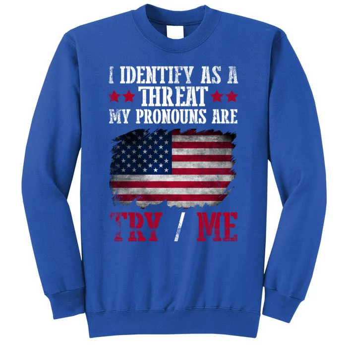 I Identify As An American No Identity Politics Usa Flag Great Gift Sweatshirt