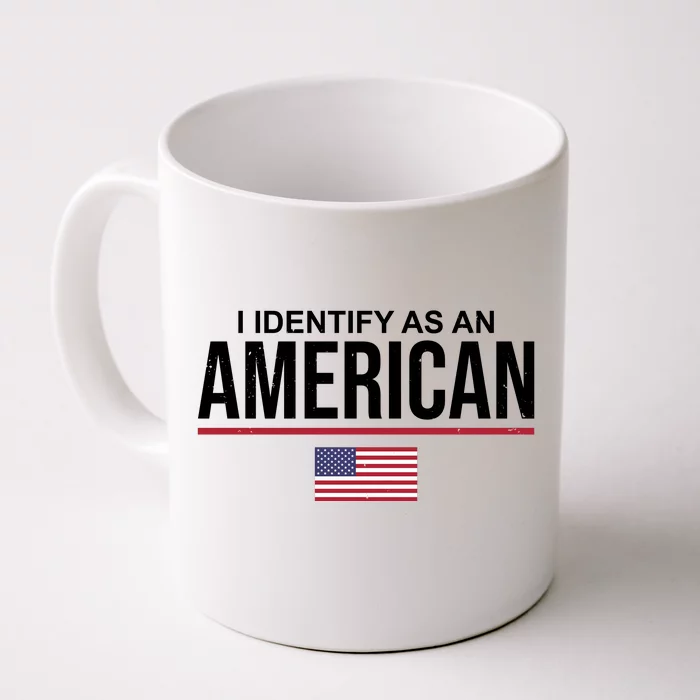 I Identify As An American USA Flag Front & Back Coffee Mug