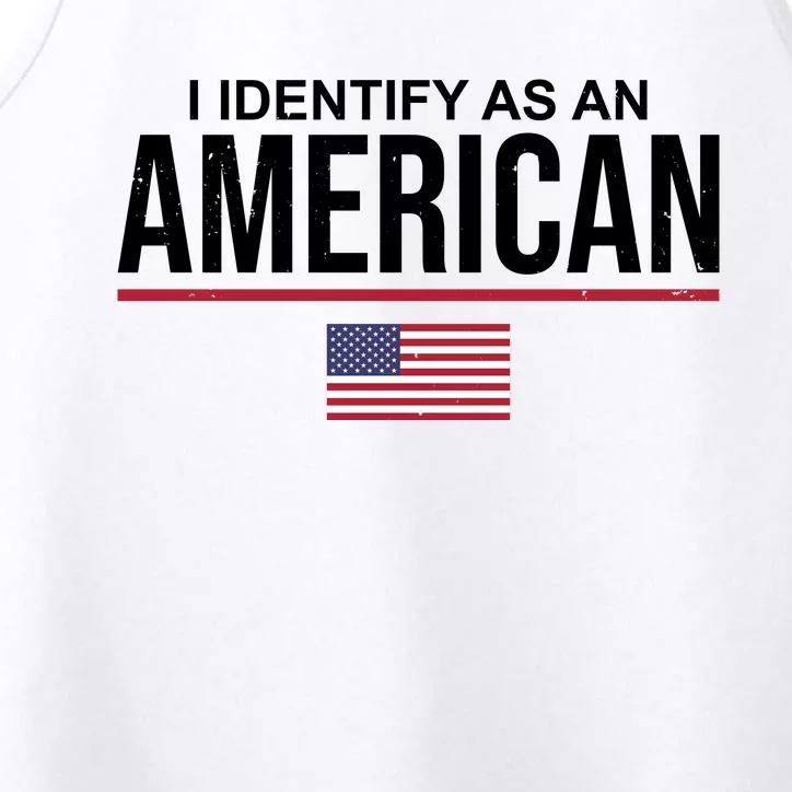 I Identify As An American USA Flag Performance Tank