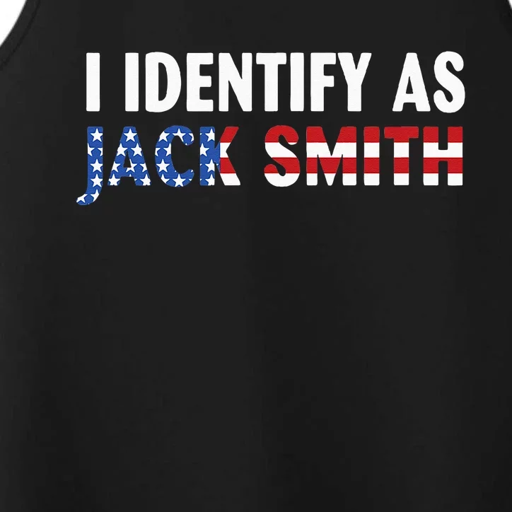 I Identify As Jack Smith Performance Tank