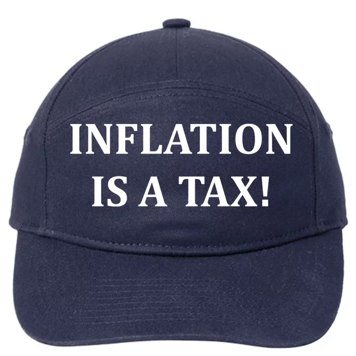 Inflation Is A Tax 7-Panel Snapback Hat