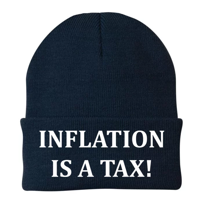 Inflation Is A Tax Knit Cap Winter Beanie