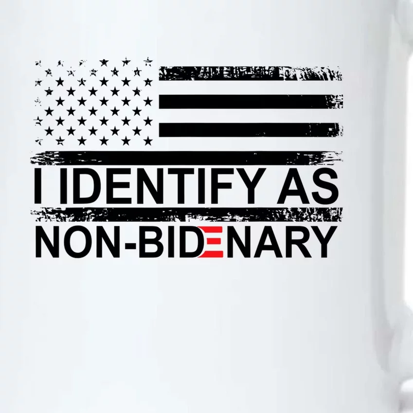 I Identify As Non Bidenary Anti Joe Biden Black Color Changing Mug