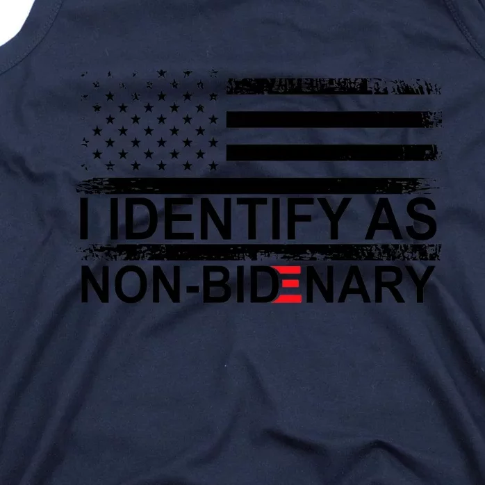 I Identify As Non Bidenary Anti Joe Biden Tank Top