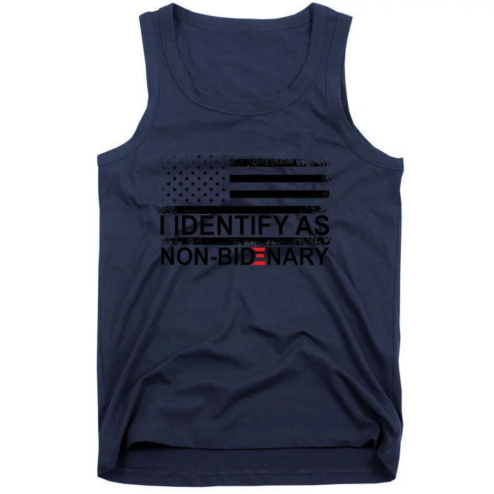 I Identify As Non Bidenary Anti Joe Biden Tank Top