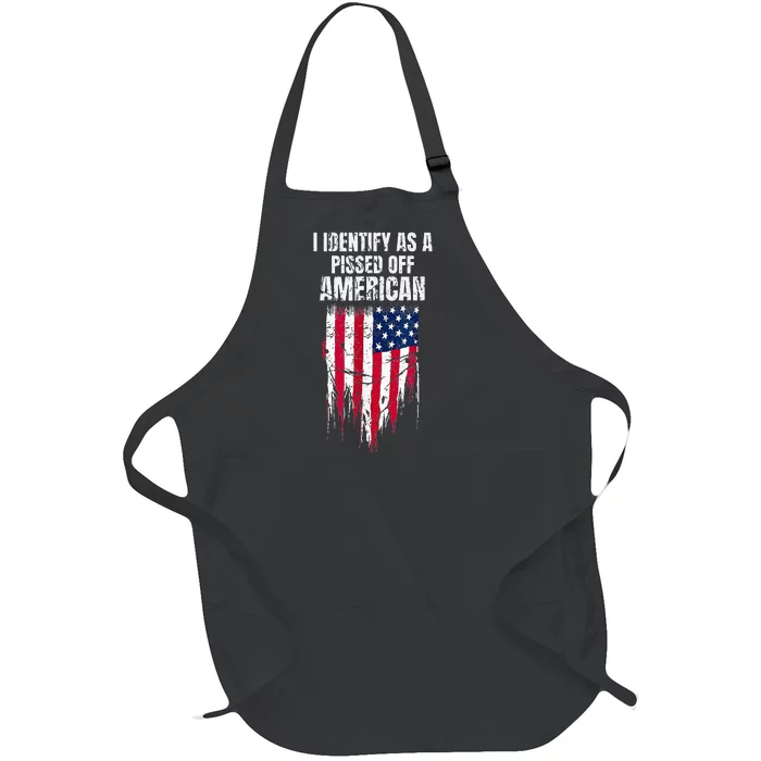 I Identify As A Pissed Off American Full-Length Apron With Pocket