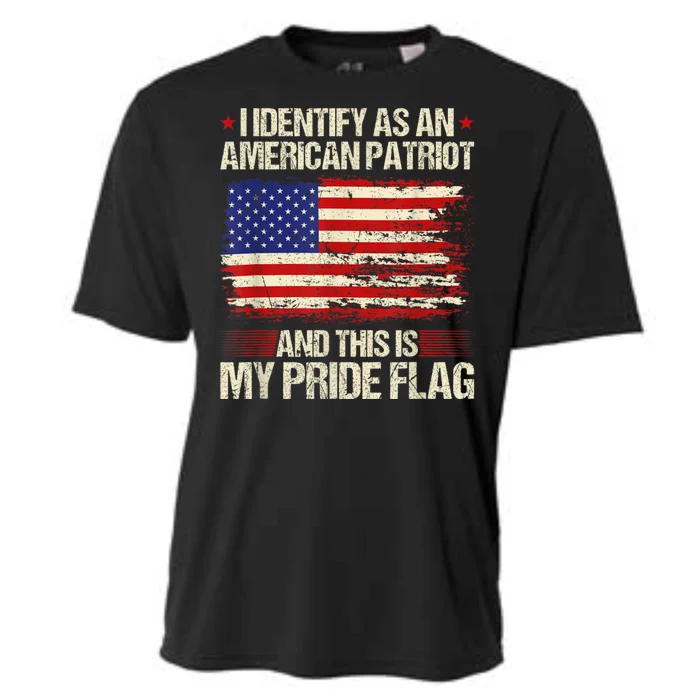 I Identify As An American Patriot This Is My Pride Flag Cooling Performance Crew T-Shirt