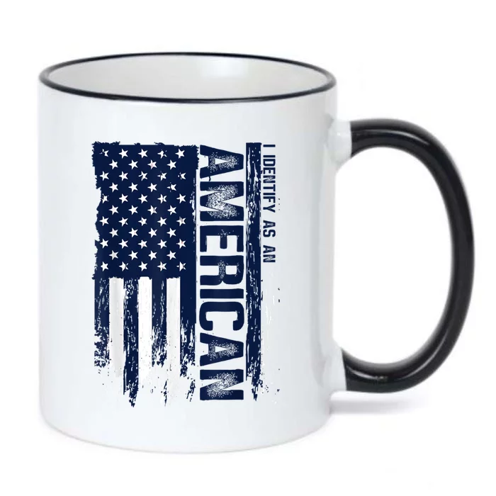 I Identify As An American Lover Proud Us Americans Patriotic Black Color Changing Mug