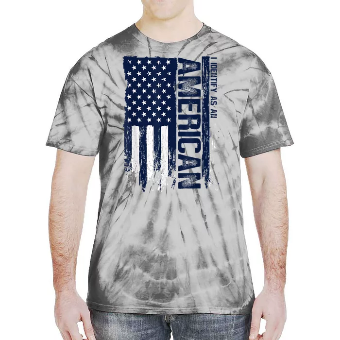 I Identify As An American Lover Proud Us Americans Patriotic Tie-Dye T-Shirt