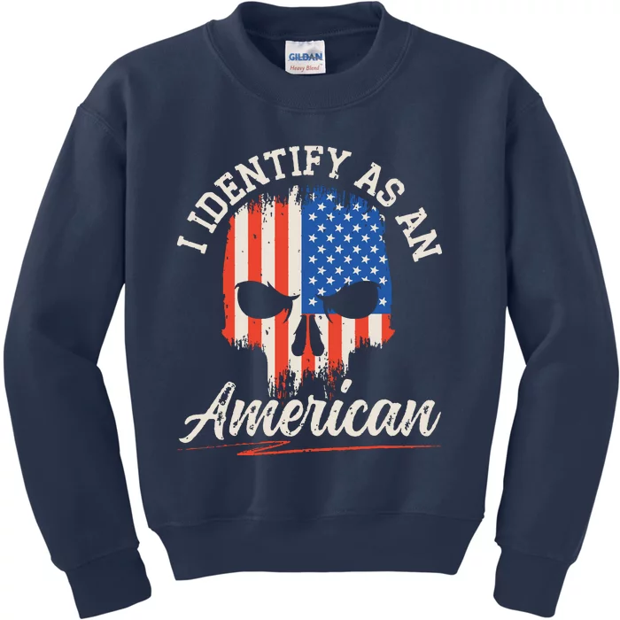 I Identify As An American USA Constitution Day Kids Sweatshirt