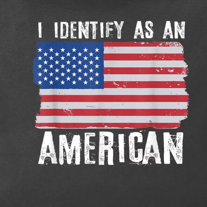 I Identify As An American Proud Us American Zip Tote Bag