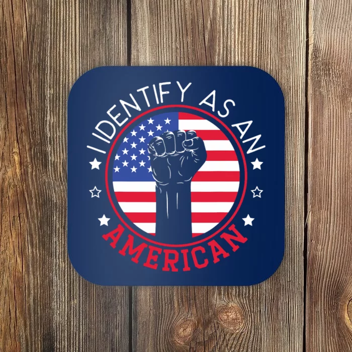 I Identify As An American USA Constitution Day Coaster