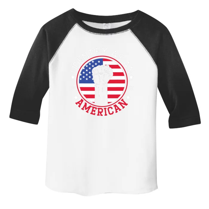 I Identify As An American USA Constitution Day Toddler Fine Jersey T-Shirt