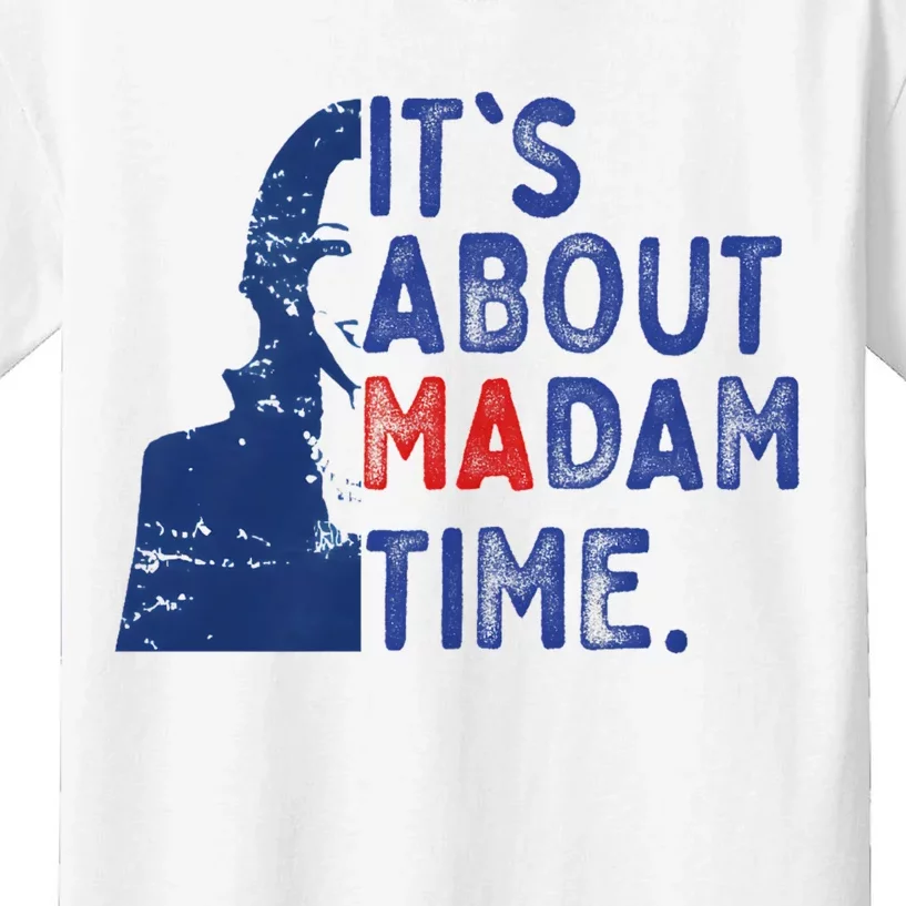 ItS Is About Madam Time Election 2024 Harris Funny Kids T-Shirt