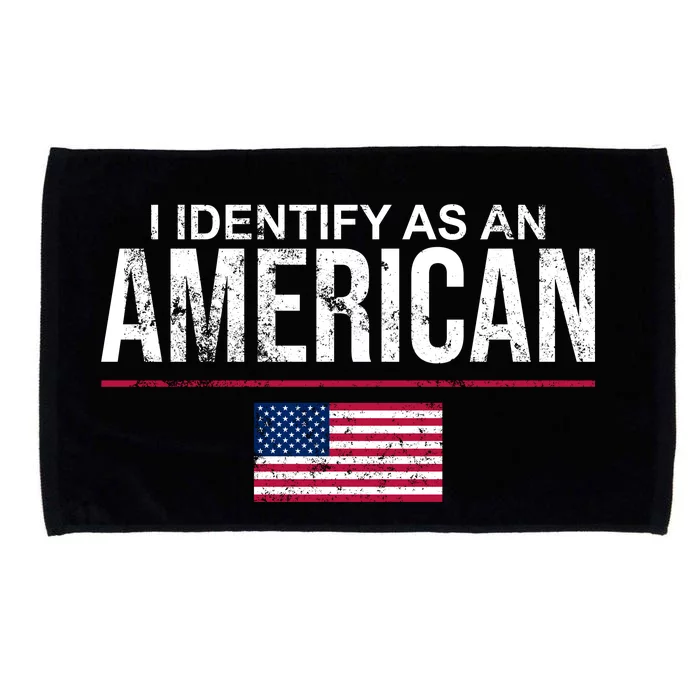 I Identify As An American USA FLAG Microfiber Hand Towel