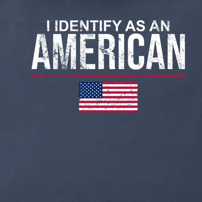 I Identify As An American USA FLAG Zip Tote Bag