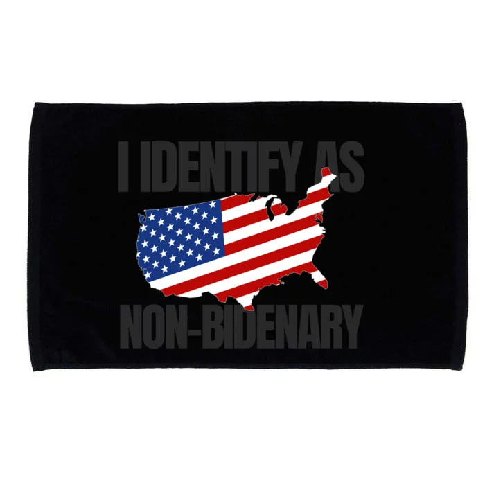 I Identify As Non Bidenary Microfiber Hand Towel