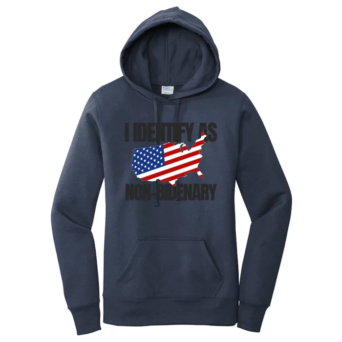 I Identify As Non Bidenary Women's Pullover Hoodie