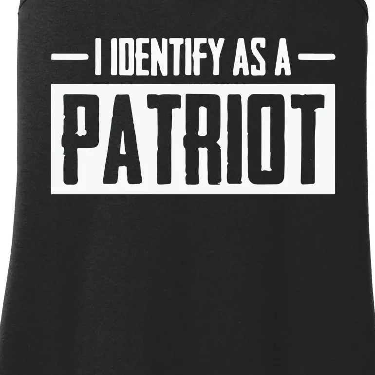 I Identify As A Patriot Ladies Essential Tank