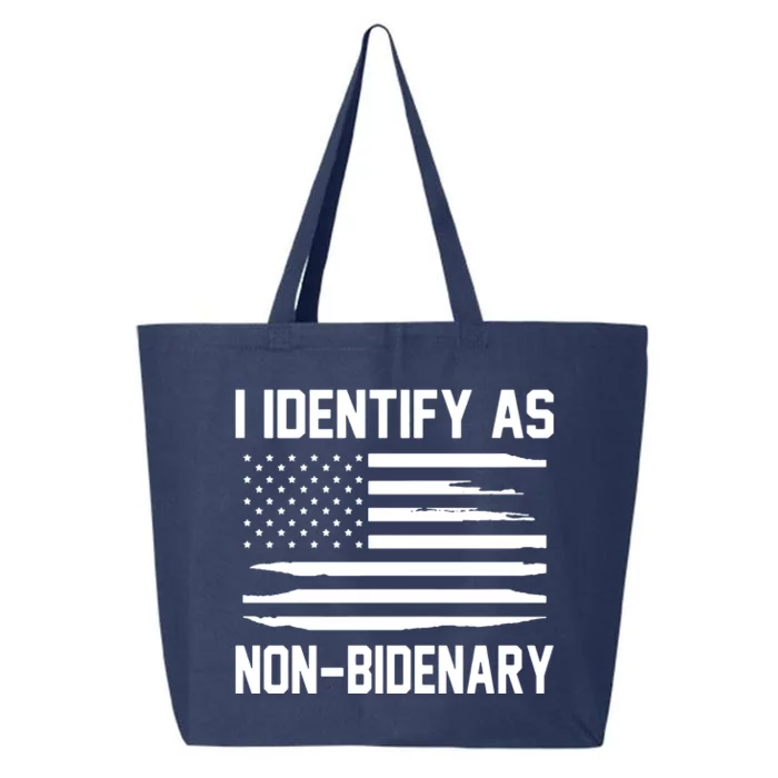 I Identify As Non Bidenary 25L Jumbo Tote