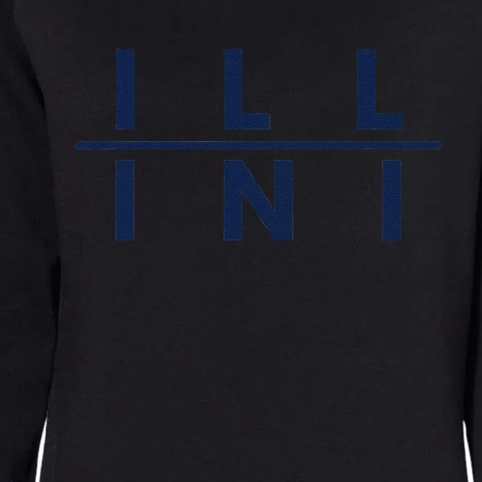 Illinois Il Athletics Fans Womens California Wash Sweatshirt