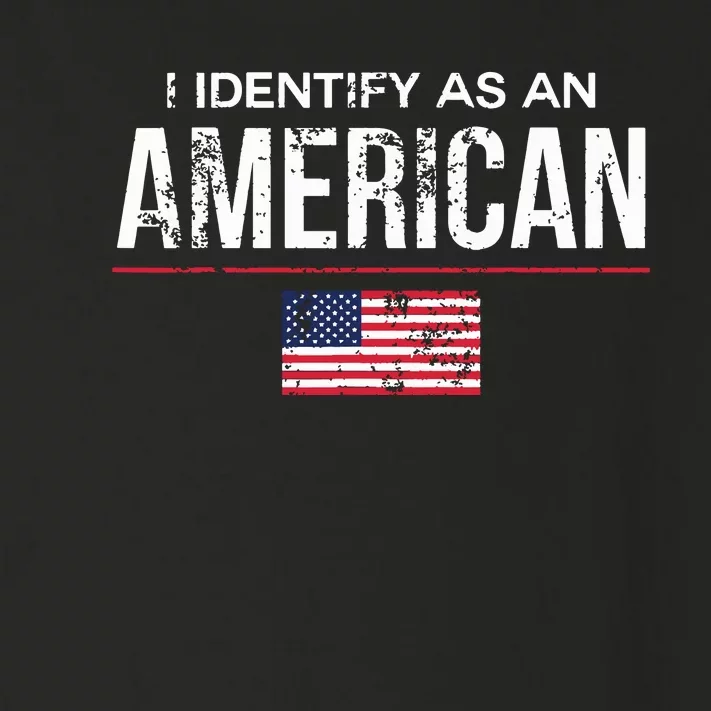 I Identify As An American No Identity Politics Usa Toddler Long Sleeve Shirt