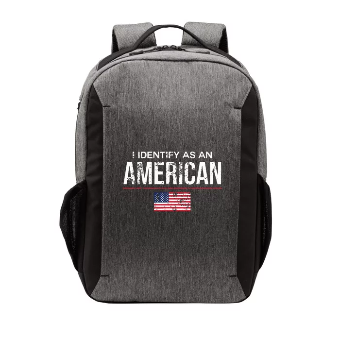 I Identify As An American No Identity Politics Usa Vector Backpack