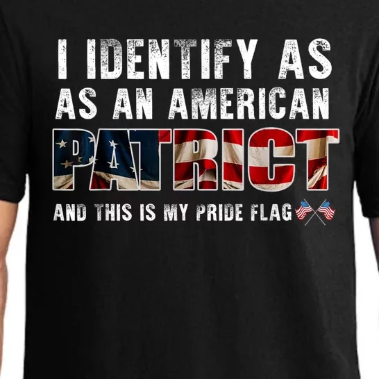 I Identify As An American Patriot And This Is My Pride Flag Pajama Set