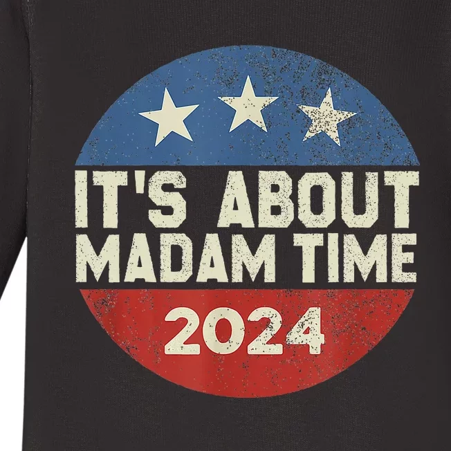 ItS Is About Madam Time Baby Long Sleeve Bodysuit