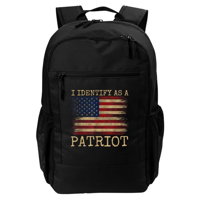 I Identify As A Patriot American Veterans & Patriotism Usa Daily Commute Backpack