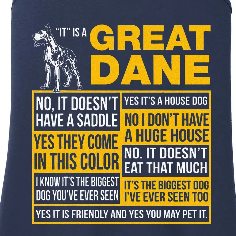 It Is A Great Dane Funny Gift Dog Lover Ladies Essential Tank