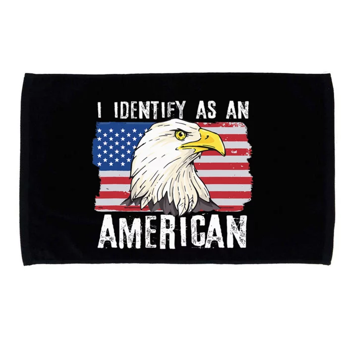 I Identify As An American Proud Us American Microfiber Hand Towel